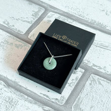Load image into Gallery viewer, Certified Jade and Sterling Silver Crystal Agogo Pendant Necklace