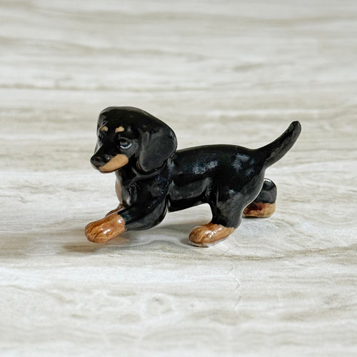 Dachshund Puppy Dog Minifig Mini Figurine