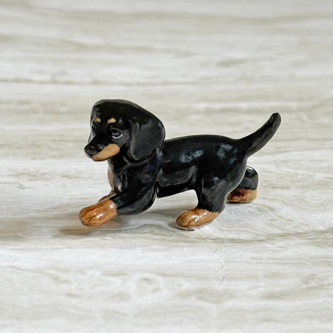 Dachshund Puppy Dog Minifig Mini Figurine