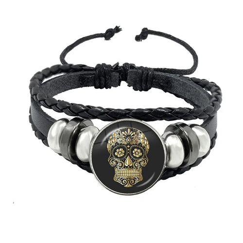 Day of the Dead Sugar Skull Bracelet