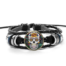 Load image into Gallery viewer, Day of the Dead Sugar Skull Bracelet