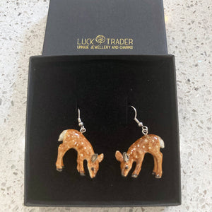 Baby Deer Porcelain Earrings