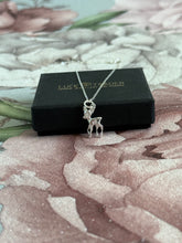 Load image into Gallery viewer, Solid 925 Sterling Silver Baby Deer Fawn Pendant Necklace