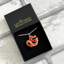 Load image into Gallery viewer, Lucky Chinese Dragon Porcelain Pendant Necklace