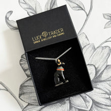 Load image into Gallery viewer, Egyptian Cat Porcelain Pendant Necklace