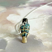 Load image into Gallery viewer, Egyptian Falcon Bird Porcelain Pendant Necklace