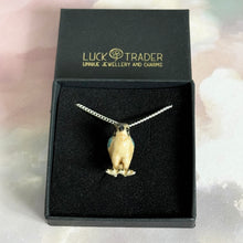 Load image into Gallery viewer, Egyptian Falcon Bird Porcelain Pendant Necklace