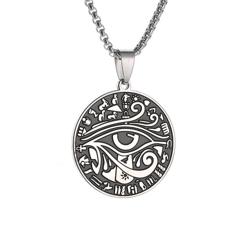 Ancient Egyptian Eye of Horus Pendant Necklace