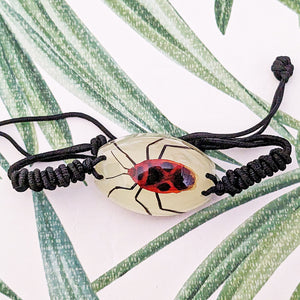 Real Firebug Glow in the Dark Bracelet - Pyrrhocoris apterus