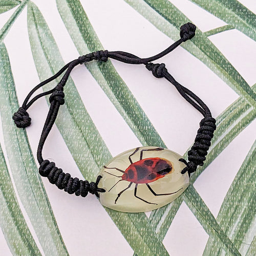 Real Firebug Glow in the Dark Bracelet - Pyrrhocoris apterus