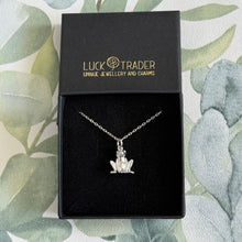 Load image into Gallery viewer, Solid 925 Sterling Silver Frog Pendant Necklace