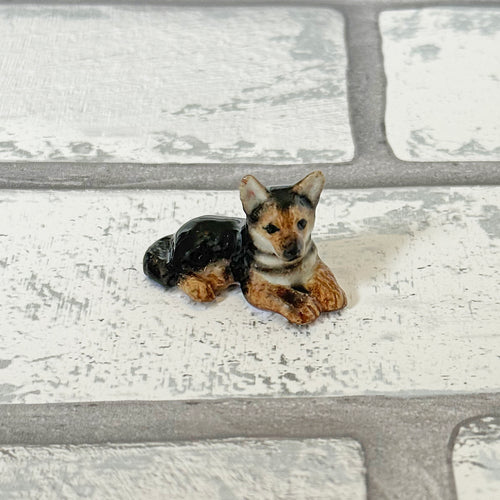 German Shepherd Puppy Dog Minifig Mini Figurine