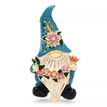 Load image into Gallery viewer, Happy Flower Gnome Brooch