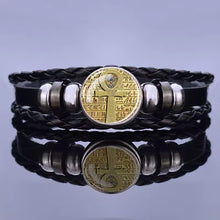 Load image into Gallery viewer, Ancient Egyptian Golden Ankh Cross Mens Bracelet