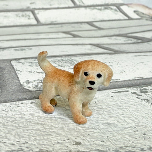 Golden Retriever Puppy Dog Minifig Mini Figurine