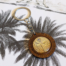Load image into Gallery viewer, Ancient Egyptian Golden Ankh Keyring Keychain