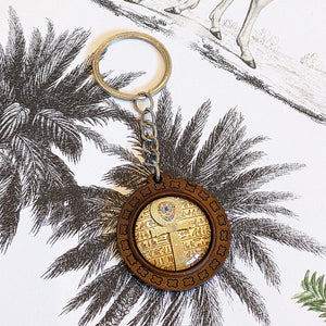 Ancient Egyptian Golden Ankh Keyring Keychain