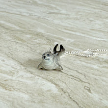 Load image into Gallery viewer, Harbour Seal Porcelain Animal Pendant Necklace