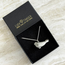 Load image into Gallery viewer, Harbour Seal Porcelain Animal Pendant Necklace