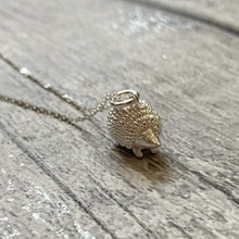 Load image into Gallery viewer, Solid 925 Sterling Silver Lucky Hedgehog Pendant Necklace