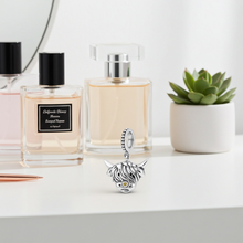 Load image into Gallery viewer, Sterling Silver Scottish Highland Cow Bracelet Charm