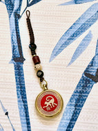 Chinese Zodiac Year of The Monkey Lucky Coin Charm Keyring
