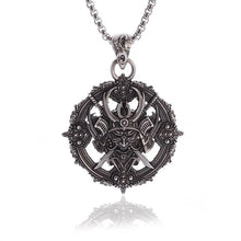 Load image into Gallery viewer, Japanese Black Samurai Mens Amulet Pendant Necklace