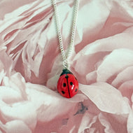 Ladybird Porcelain Pendant Necklace