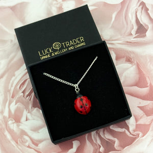 Ladybird Porcelain Pendant Necklace