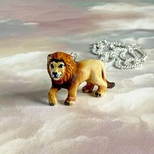 Load image into Gallery viewer, Lion Porcelain Animal Pendant Necklace