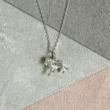 Load image into Gallery viewer, Sterling Silver Lion Pendant Necklace
