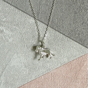 Sterling Silver Lion Pendant Necklace
