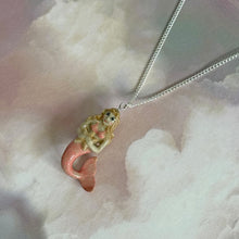 Load image into Gallery viewer, Mermaid Porcelain Pendant Necklace