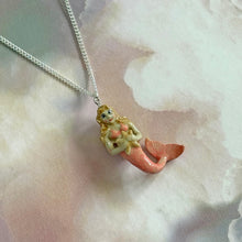 Load image into Gallery viewer, Mermaid Porcelain Pendant Necklace