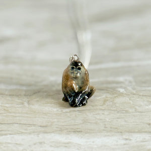 Monkey Porcelain Animal Pendant Necklace