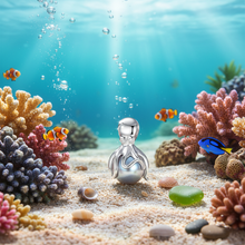Load image into Gallery viewer, Octopus Bracelet Charm with Real Opal Crystals and a Blue Pearl