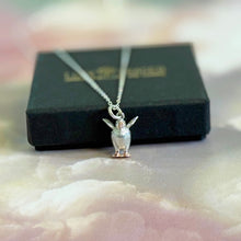 Load image into Gallery viewer, Solid 925 Sterling Silver Baby Puffling Puffin Bird Pendant Necklace