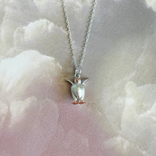 Load image into Gallery viewer, Solid 925 Sterling Silver Baby Puffling Puffin Bird Pendant Necklace