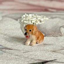 Load image into Gallery viewer, Labrador Puppy Dog Porcelain Animal Pendant Necklace