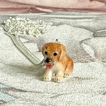 Load image into Gallery viewer, Labrador Puppy Dog Porcelain Animal Pendant Necklace