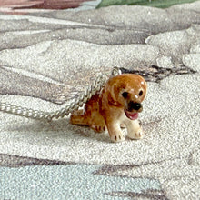 Load image into Gallery viewer, Labrador Puppy Dog Porcelain Animal Pendant Necklace