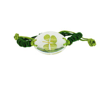 Load image into Gallery viewer, Lucky Real Four Leaf Clover Bracelet