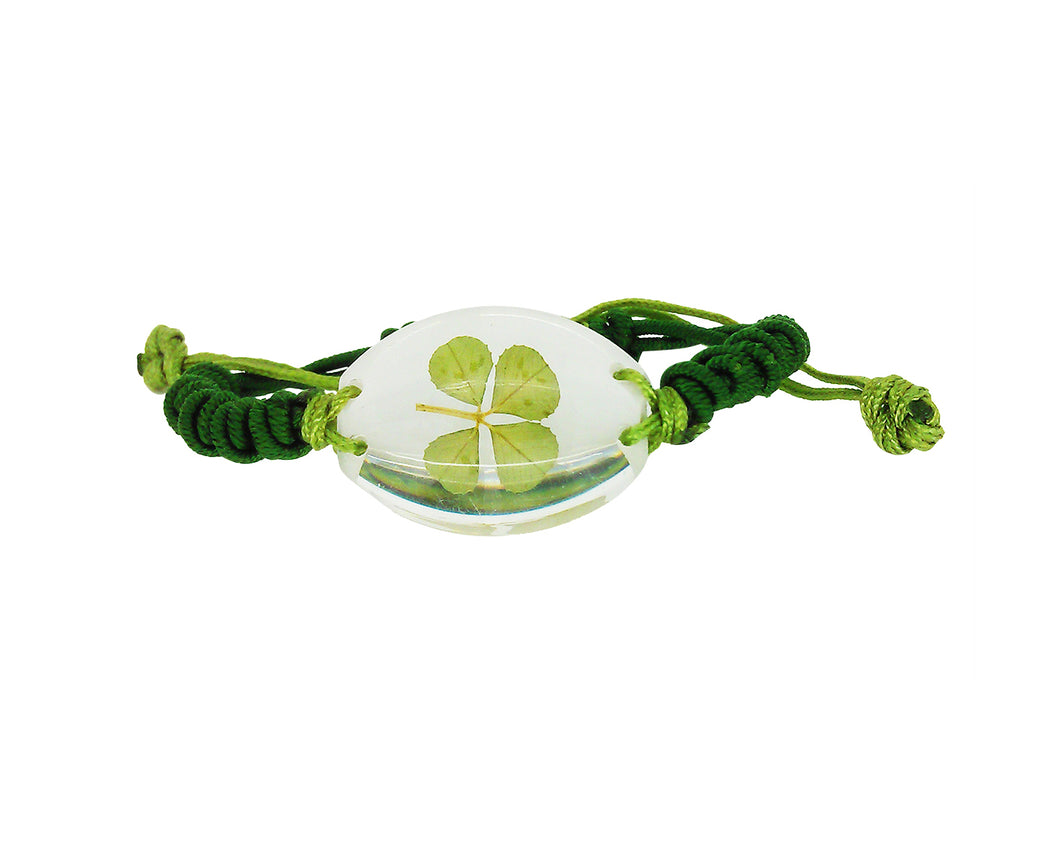 Lucky Real Four Leaf Clover Bracelet