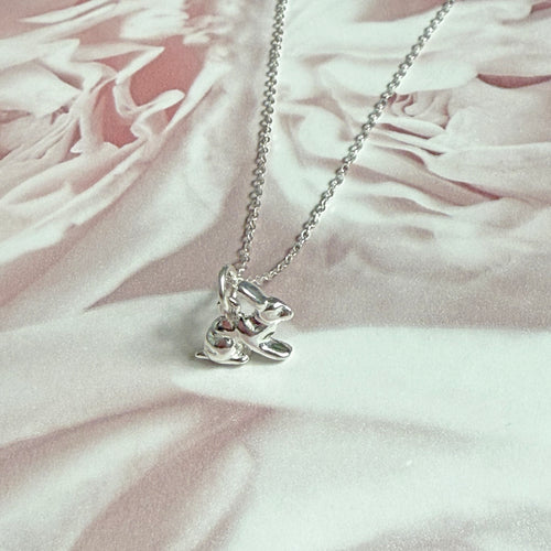 Sterling Silver Bunny Rabbit Pendant Necklace