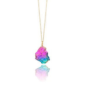 Rainbow Quartz Spiritual Pendant Necklace