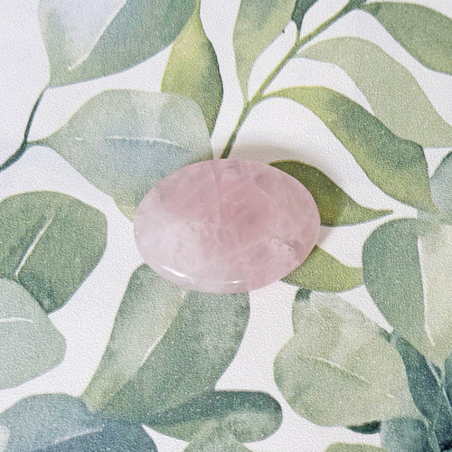 Rose Quartz Palm Stone