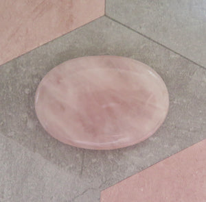 Rose Quartz Palm Stone