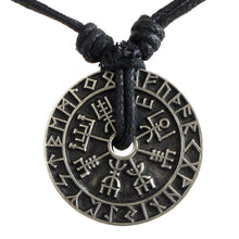 Load image into Gallery viewer, The Helm of Awe and Terror Viking Symbol Mens Pendant Necklace