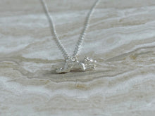 Load image into Gallery viewer, Solid 925 Sterling Silver Running Fox Pendant Necklace