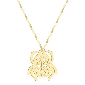Ancient Egyptian Scarab Beetle Filigree Pendant Necklace